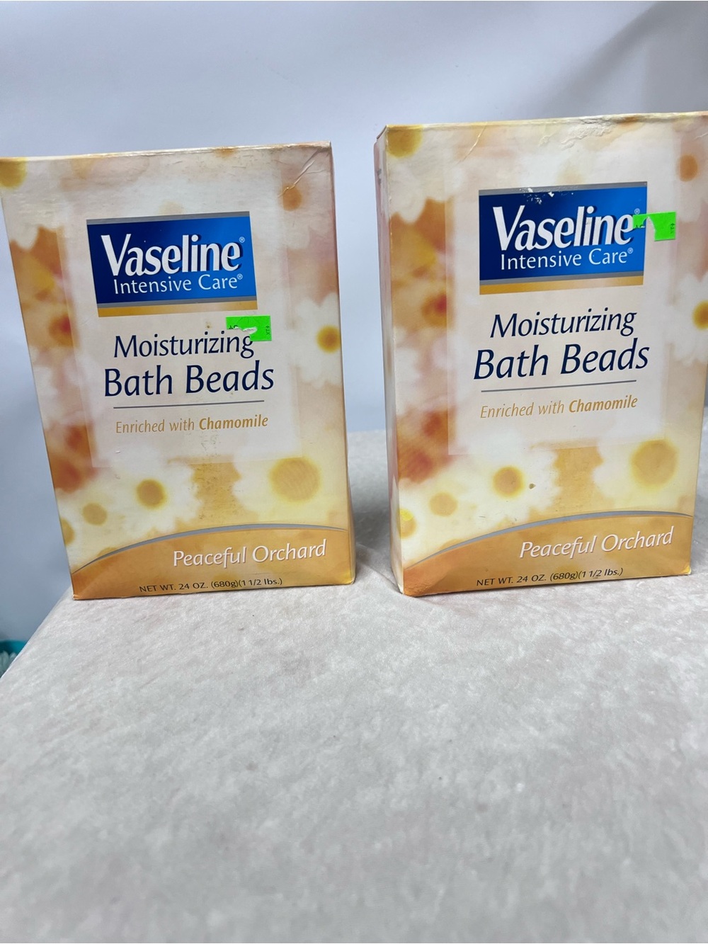 Vaseline Intensive Care Moisturizing Bath Beads Peaceful Orchard NOS made in USA